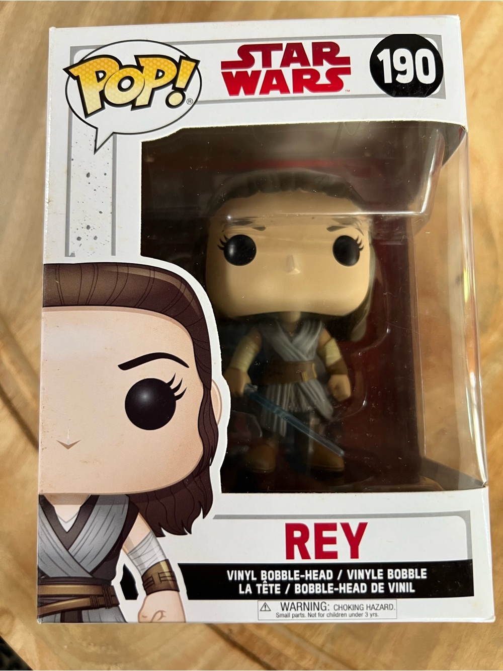 Funko Pop! Rey with Blue Lightsaber - The Last Jedi 2017